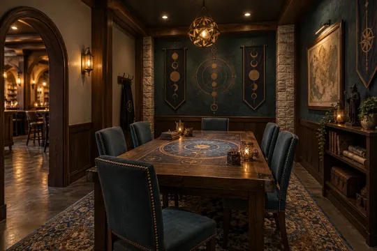 The Arcane Table concept: Entrance-side perspective