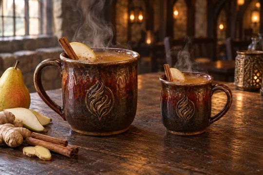 Dragon Hearth: regular-size serving on the left and child-size serving on the right