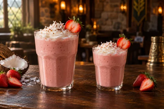 Enchanted Coconut: regular-size serving on the left and child-size serving on the right