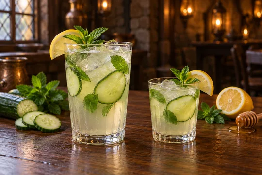 Silverleaf Cooler: regular-size serving on the left and child-size serving on the right