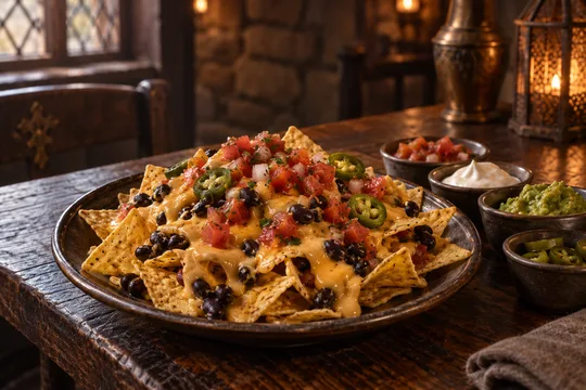 Dragonkeeper’s Nachos: illustrative menu concept