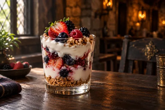 Moonberry Cup: illustrative menu concept