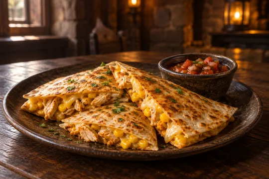 Sunfire Quesadilla: illustrative menu concept