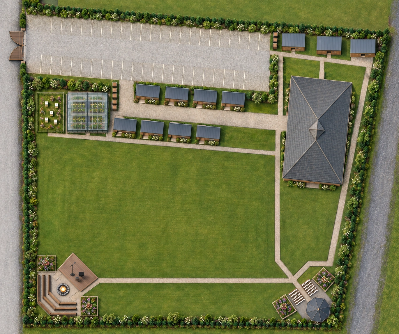 Concept illustration of The Emberwild Grounds