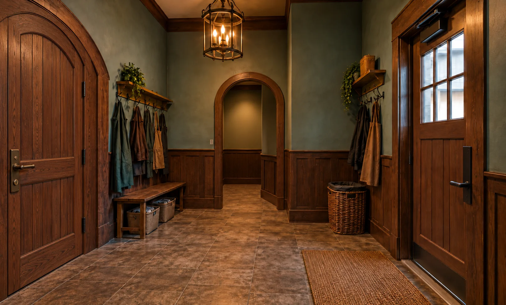 Realistic concept of Staff Entrance