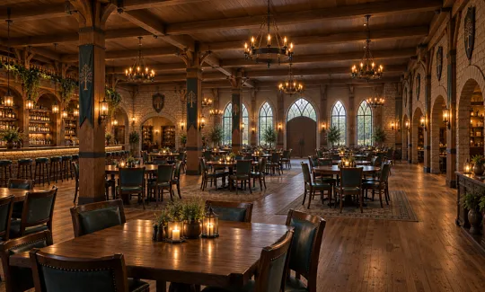 The Emberhall Tavern concept: Reverse perspective