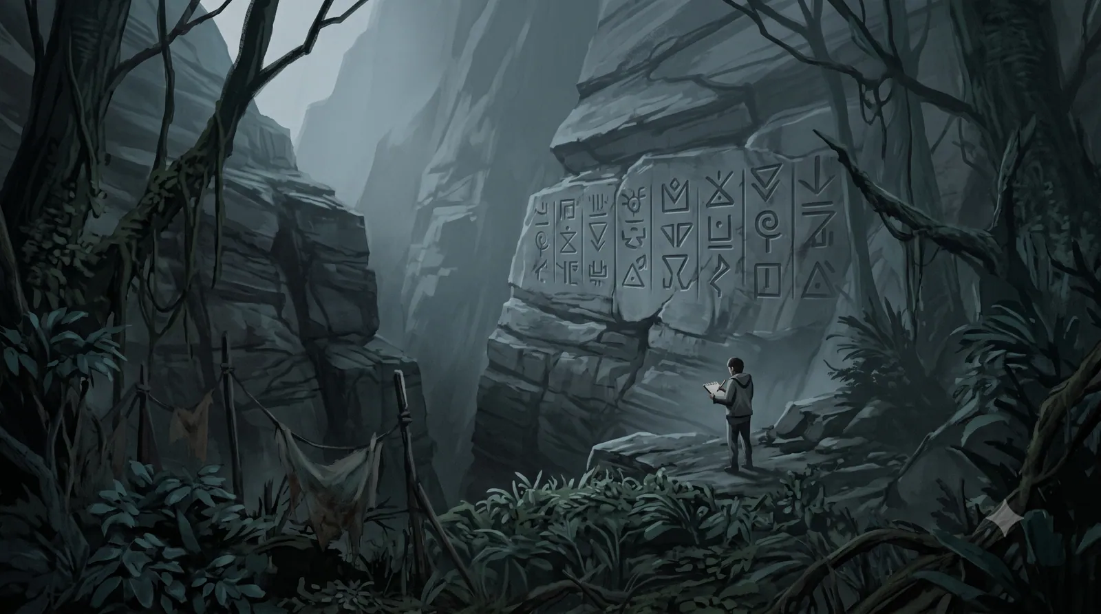 The carved ravine